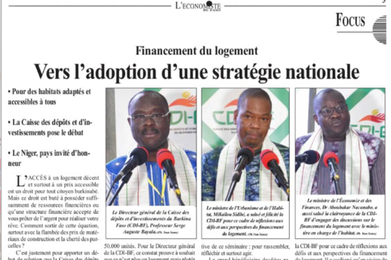 Financement du logement : Vers l&rsquo;adoption d&rsquo;une stratégie nationale